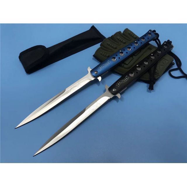 剑鱼折刀（蓝、黑柄）